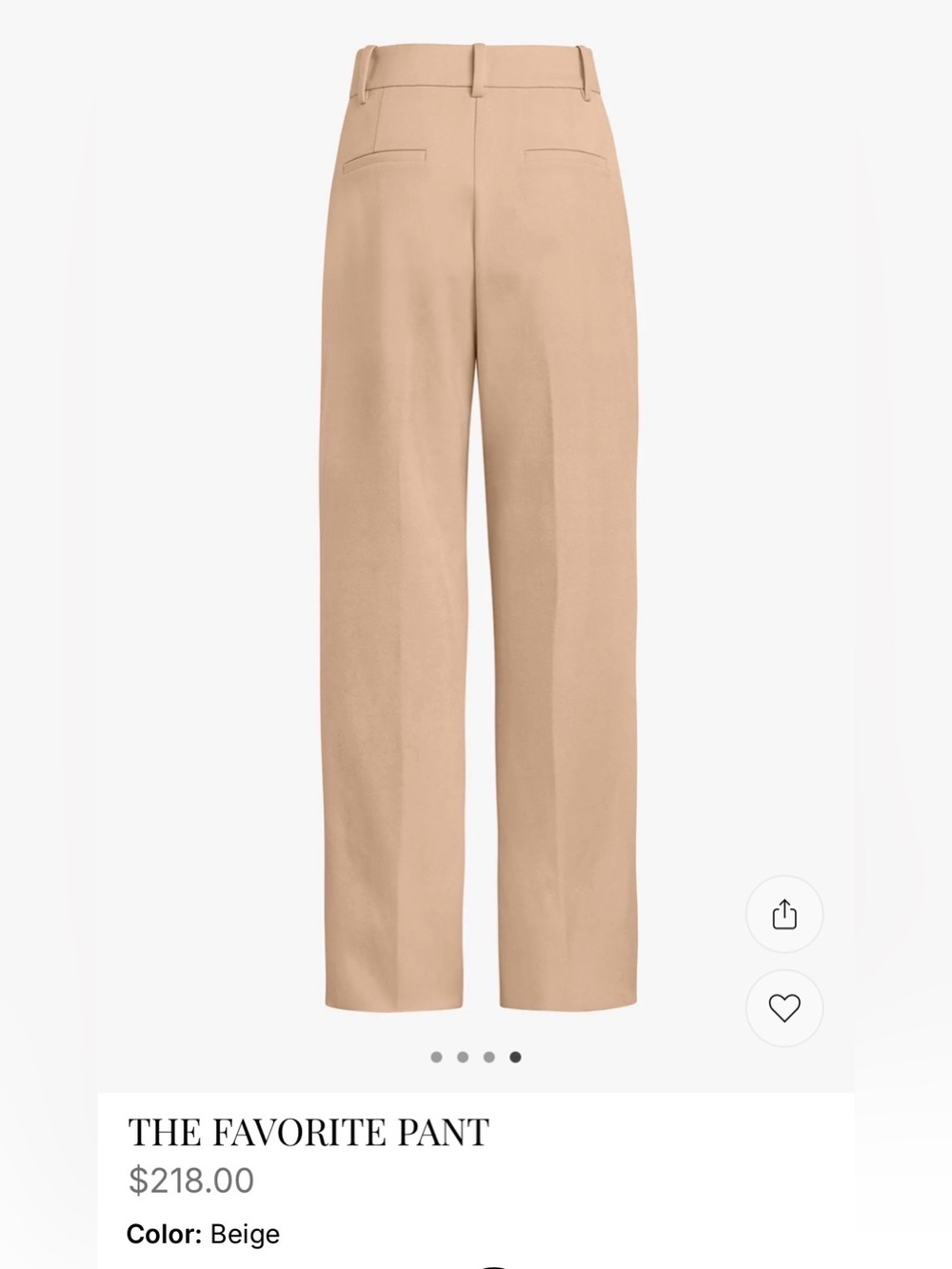 Favorite Daughter Tan Wide-Leg Trousers - Picture 2 of 8
